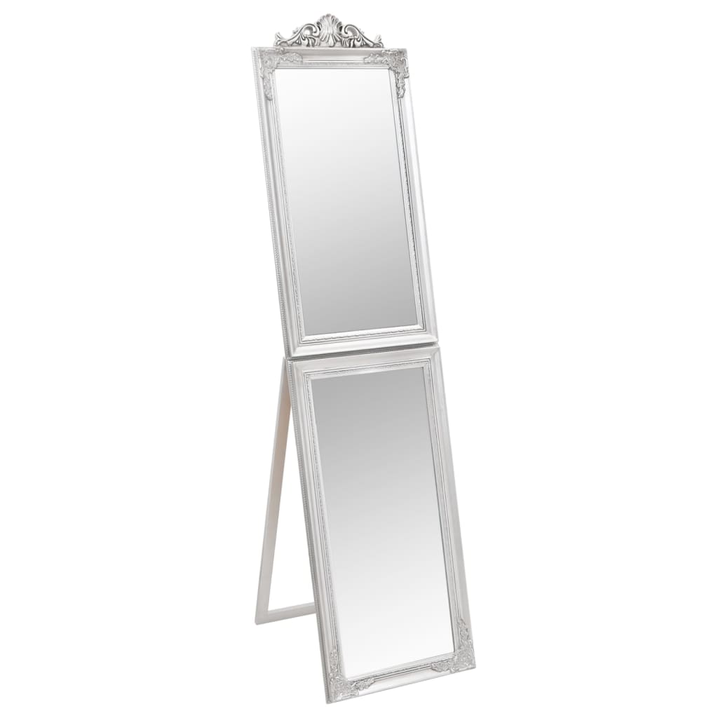 Miroir vidaxl détaché 50x200 cm de couleur argentée