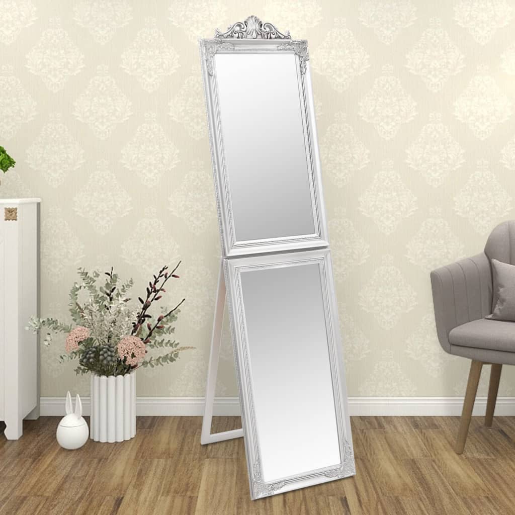 Miroir vidaxl détaché 50x200 cm de couleur argentée