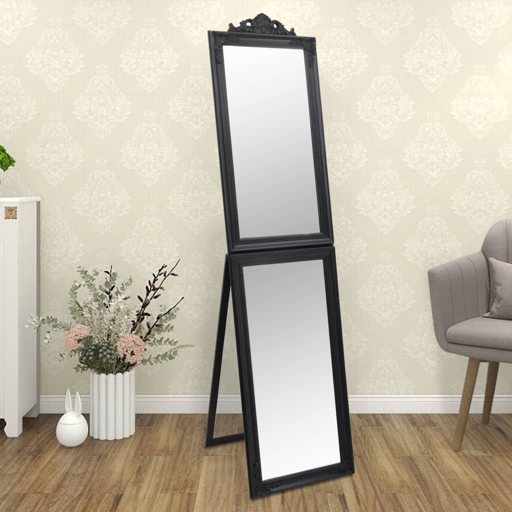 Miroir vidaxl détaché 50x200 cm noir