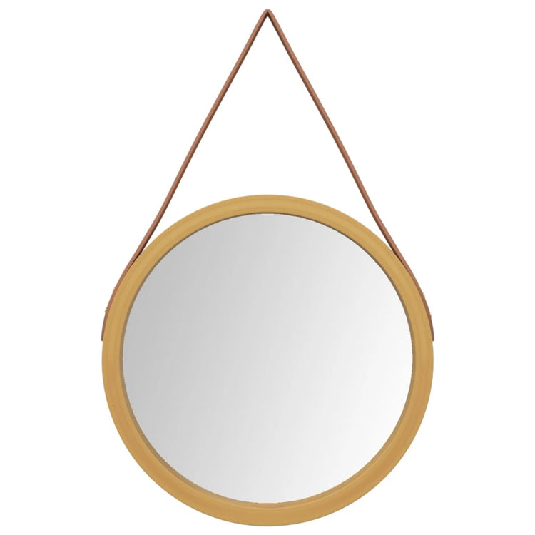 Miroir mural vidaxl avec pneu Ø 35 cm de couleur or