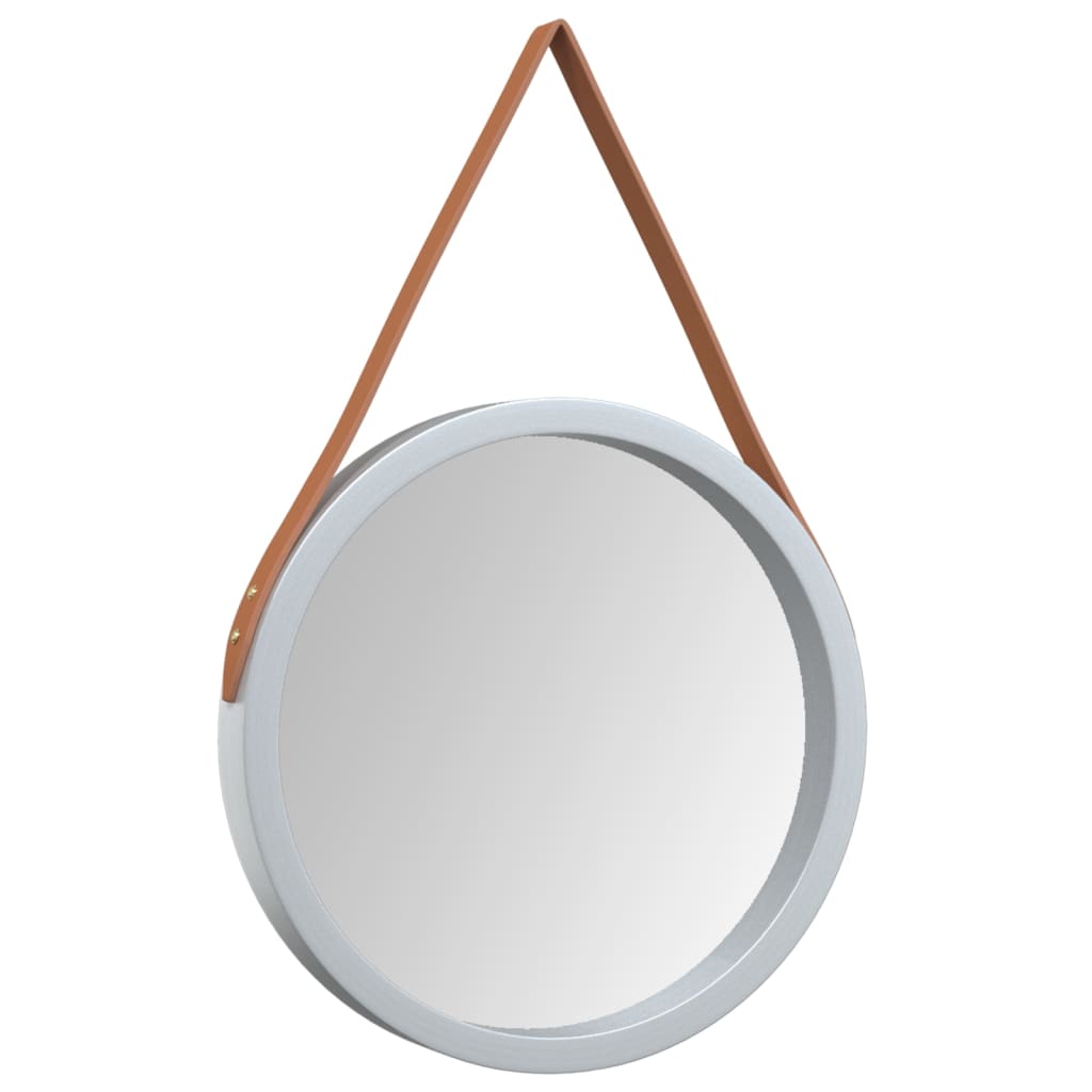 Miroir mural vidaxl avec pneu Ø 35 cm en argent couleur