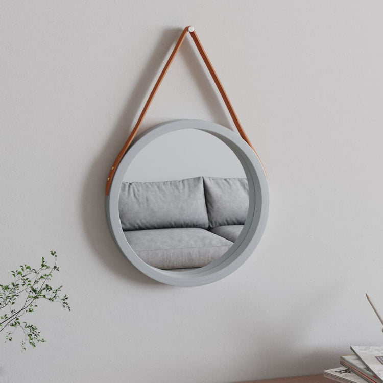 Miroir mural vidaxl avec pneu Ø 35 cm en argent couleur