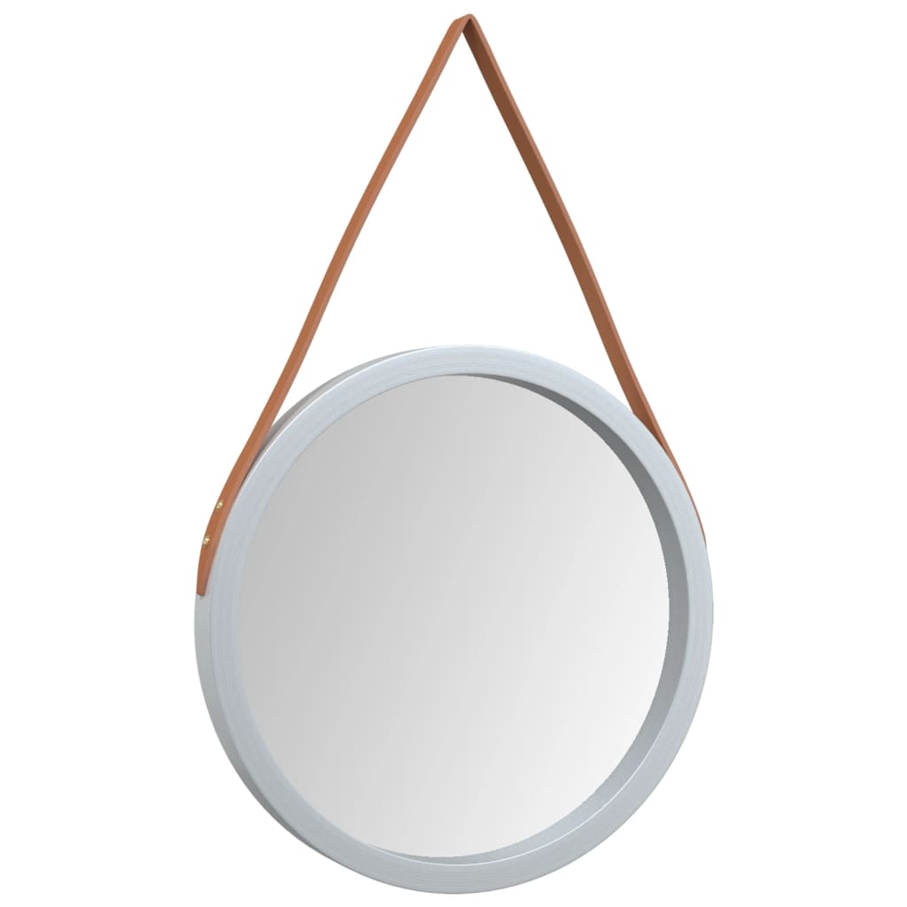 Miroir mural vidaxl avec pneu Ø 45 cm en argent couleur