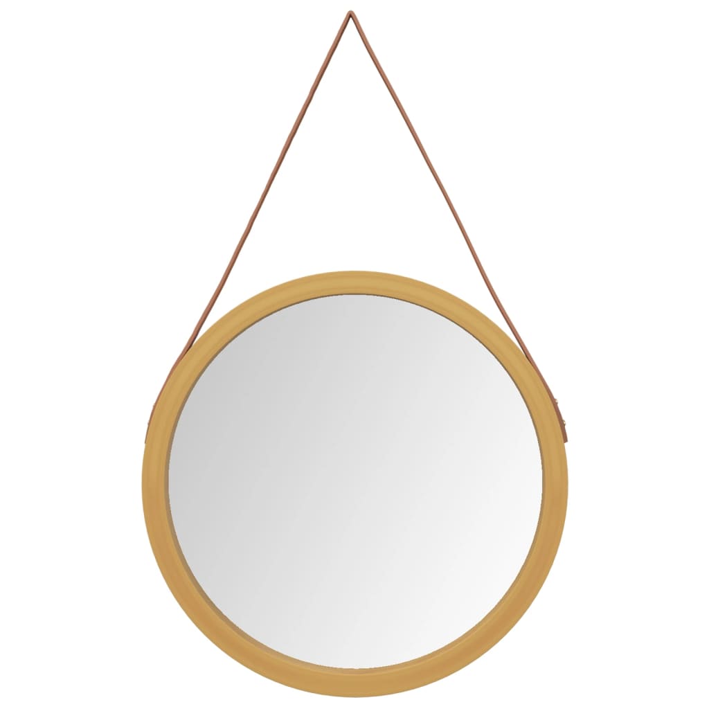 Miroir mural vidaxl avec pneu Ø 55 cm de couleur or