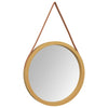 Miroir mural vidaxl avec pneu Ø 55 cm de couleur or
