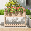 Planteur Vidaxl avec étagère 111.5x34.5x81 cm Pine solide