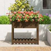Planteur vidaxl avec étagère 82,5x54x81 cm - afbeelding 3