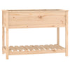 Planteur Vidaxl avec étagère 111.5x54x81 cm Pine solide