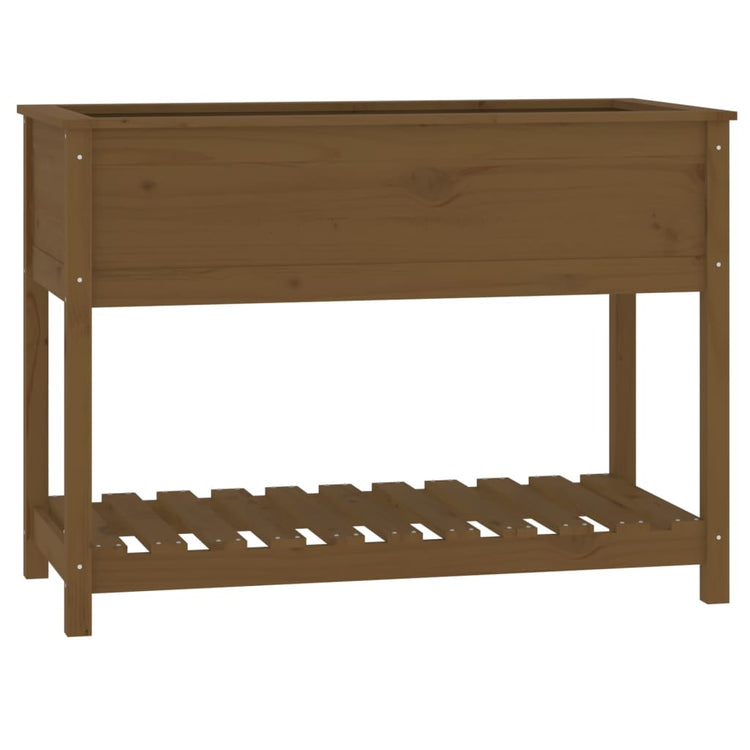 Planteur vidaxl avec étagère 111.5x54x81 cm