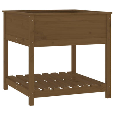 Planteur vidaxl avec étagère 82.5x82.5x81 cm