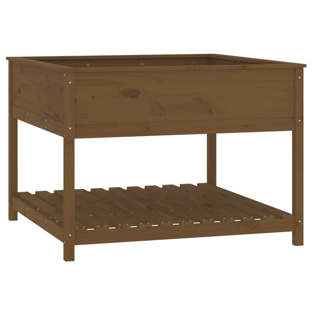 Planteur Vidaxl avec étagère 111.5x111.5x81 cm