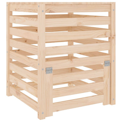 Bac de compost Vidaxl 63.5x63.5x77,5 cm Pine solide