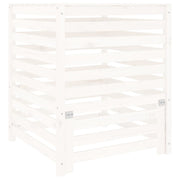Bac de compost Vidaxl 82.5x82.5x99.5 cm Pine solide blanc - afbeelding 2