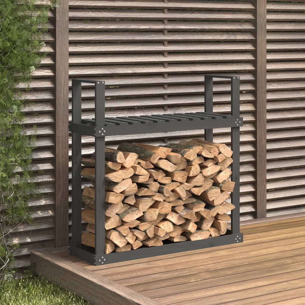 Viple de vidaxl 110x35x108.5 cm Gris de pin solide