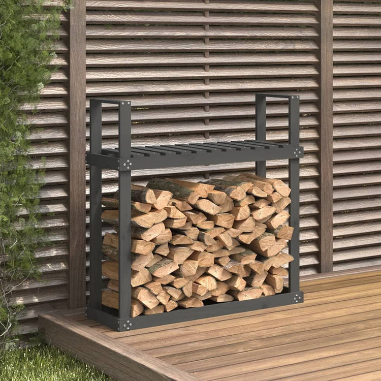 Viple de vidaxl 110x35x108.5 cm Gris de pin solide