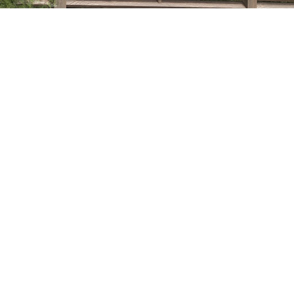 Viple de vidaxl 110x35x108.5 cm Pine solide noire