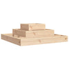 Boîte de planification Vidaxl 80x80x27 cm Pine solide