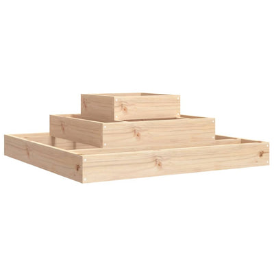 Boîte de planification Vidaxl 80x80x27 cm Pine solide