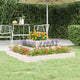Boîte de planification Vidaxl 80x80x27 cm Pine solide blanc