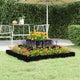 Boîte de planification Vidaxl 80x80x27 cm en pin solide noir