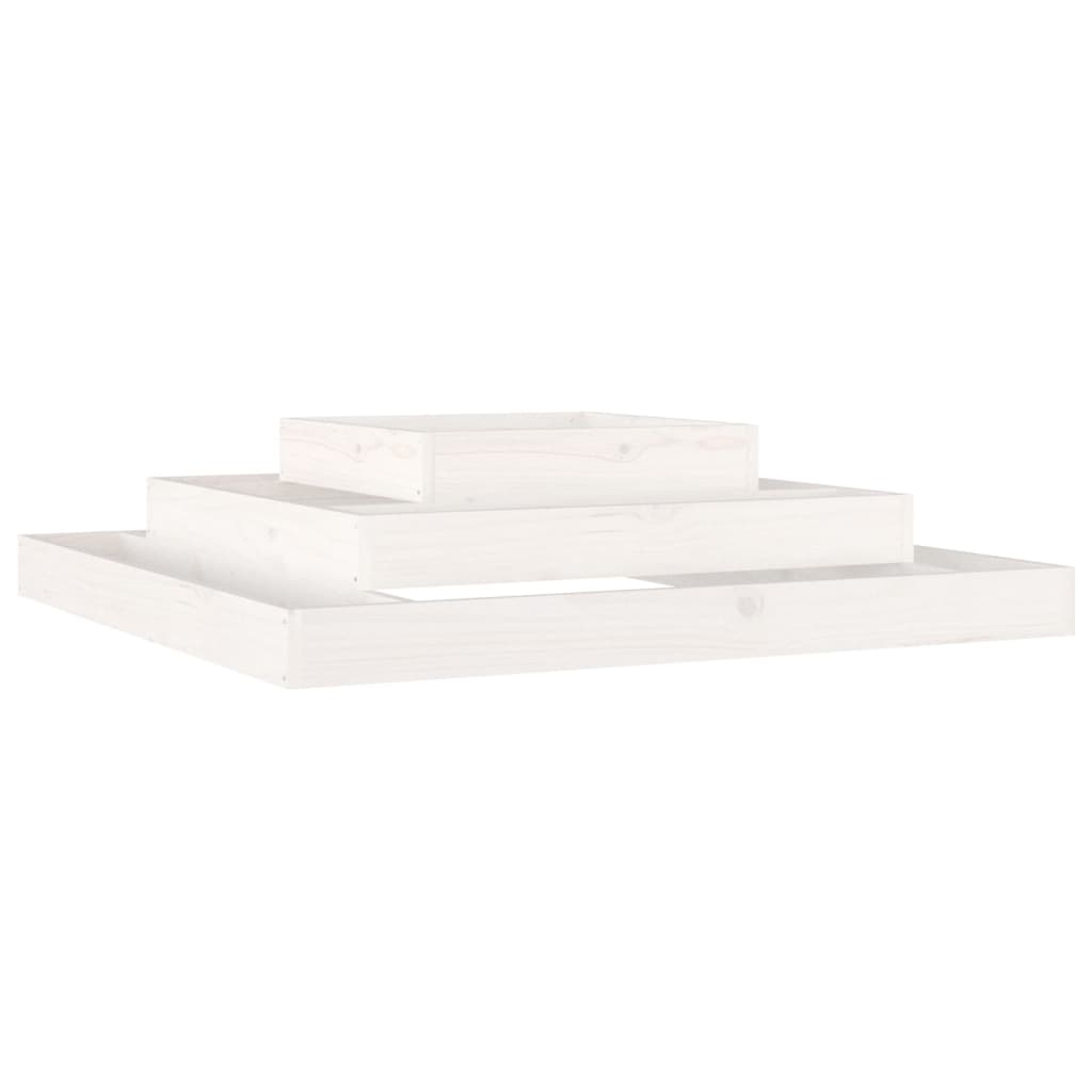 Vidaxl Planning Box 110x110x27 cm Pine solide blanc