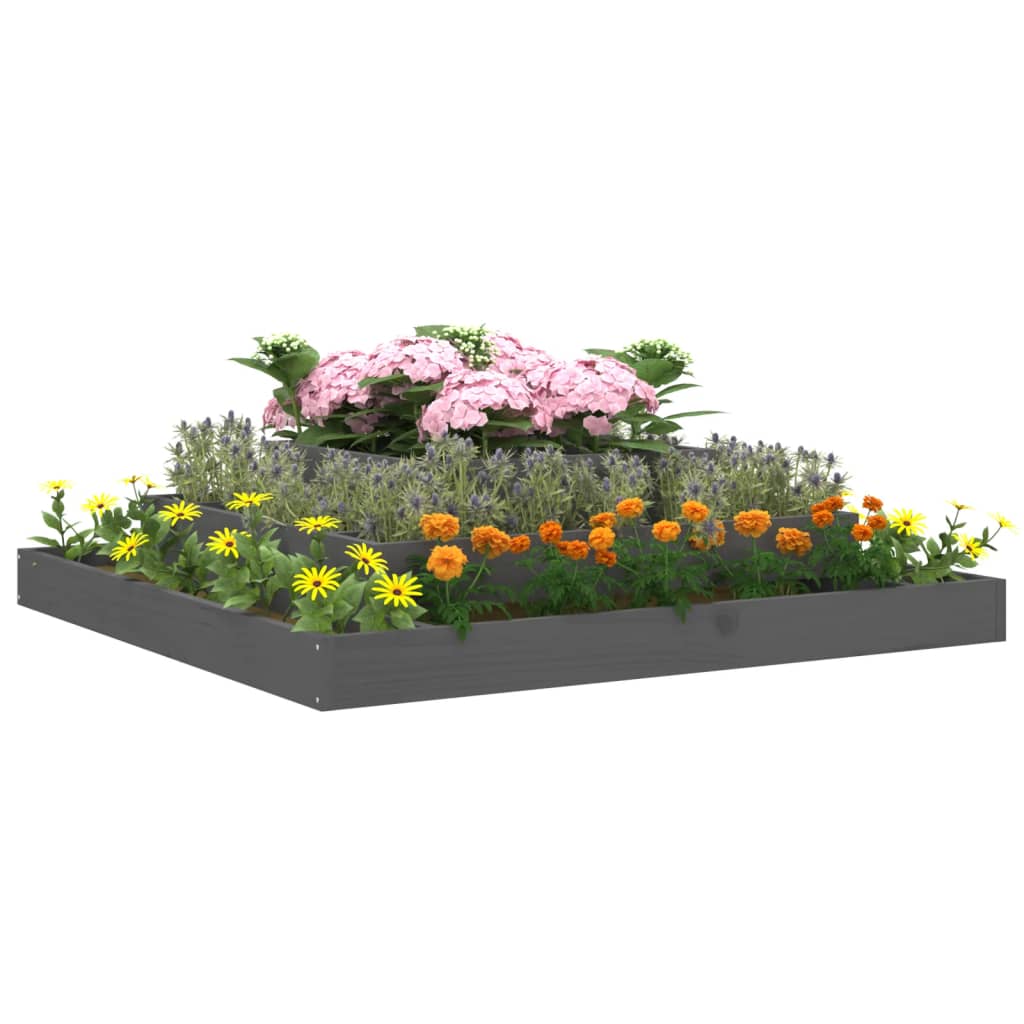 Boîte de planification Vidaxl 110x110x27 cm Green de pin solide