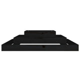 Vidaxl jardinière gros 110x110x27 cm pin solide noir - afbeelding 3