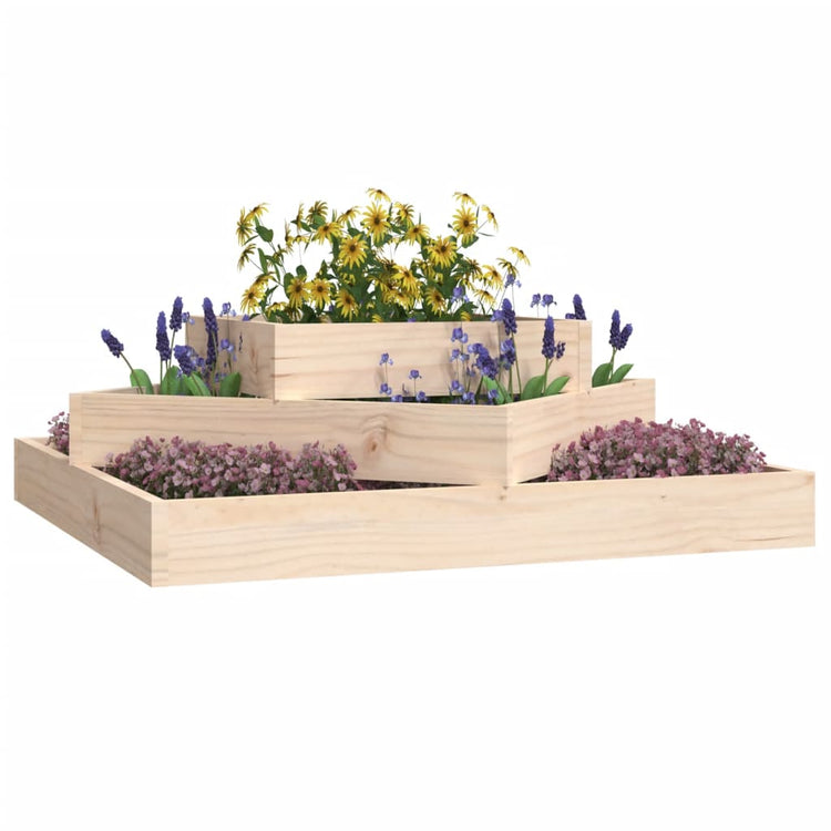 Vidaxx jardinière 83x83x27 cm bois de pin massif