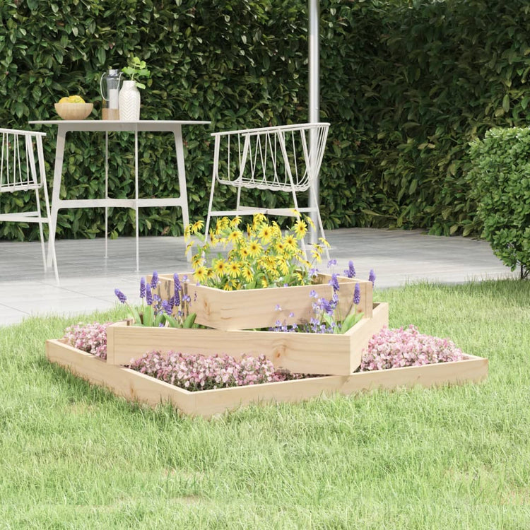 Vidaxx jardinière 83x83x27 cm bois de pin massif