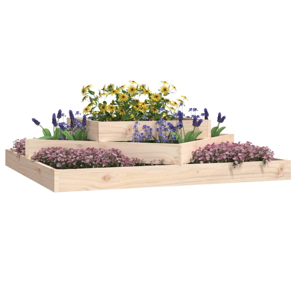 Vidaxx jardinière 112x112x27 cm bois de pin massif