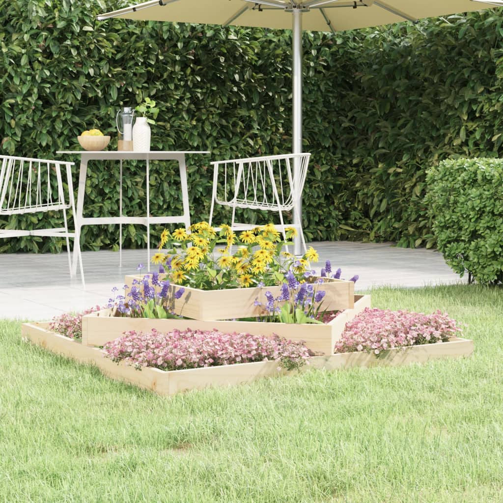 Vidaxx jardinière 112x112x27 cm bois de pin massif