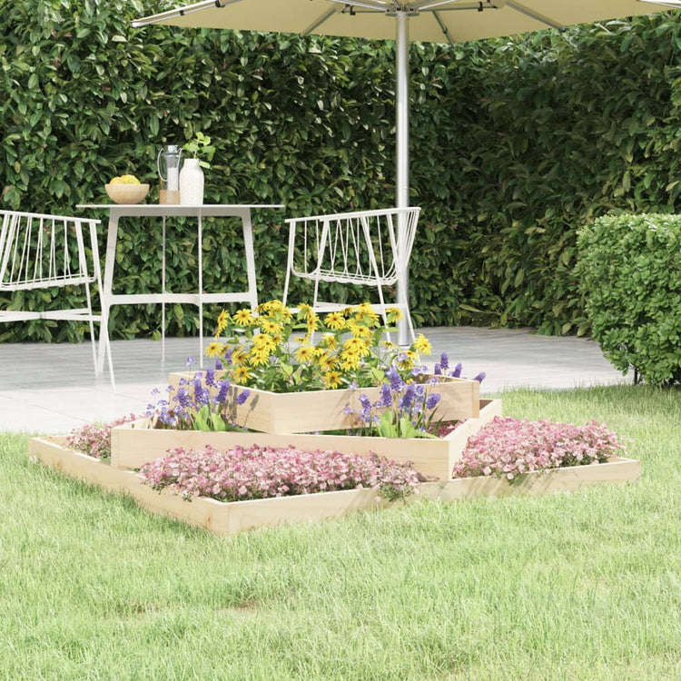 Vidaxx jardinière 112x112x27 cm bois de pin massif