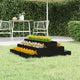 Boîte de planification Vidaxl 80x80x27 cm en pin solide noir