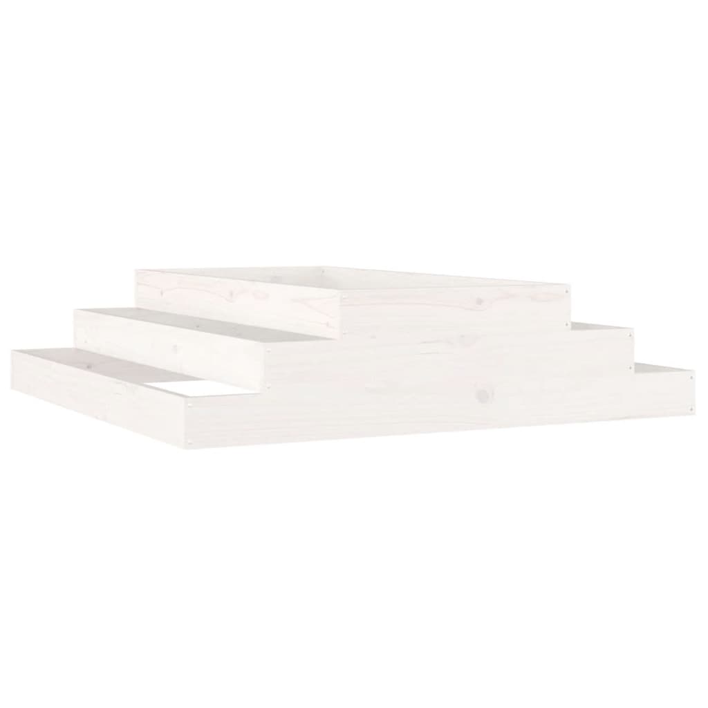 Vidaxl Planning Box 110x110x27 cm Pine solide blanc