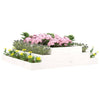 Vidaxl Planning Box 110x110x27 cm Pine solide blanc