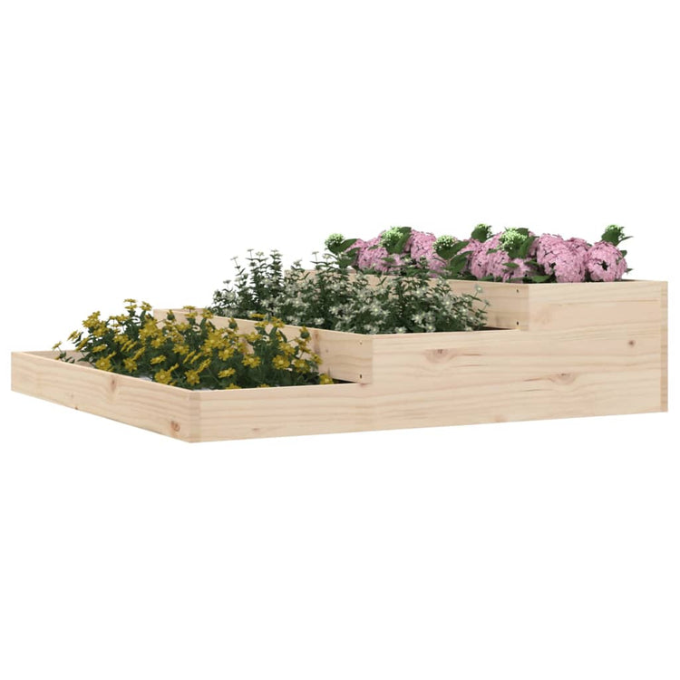 Boîte de planification Vidaxl 107x107x27 cm Pine solide