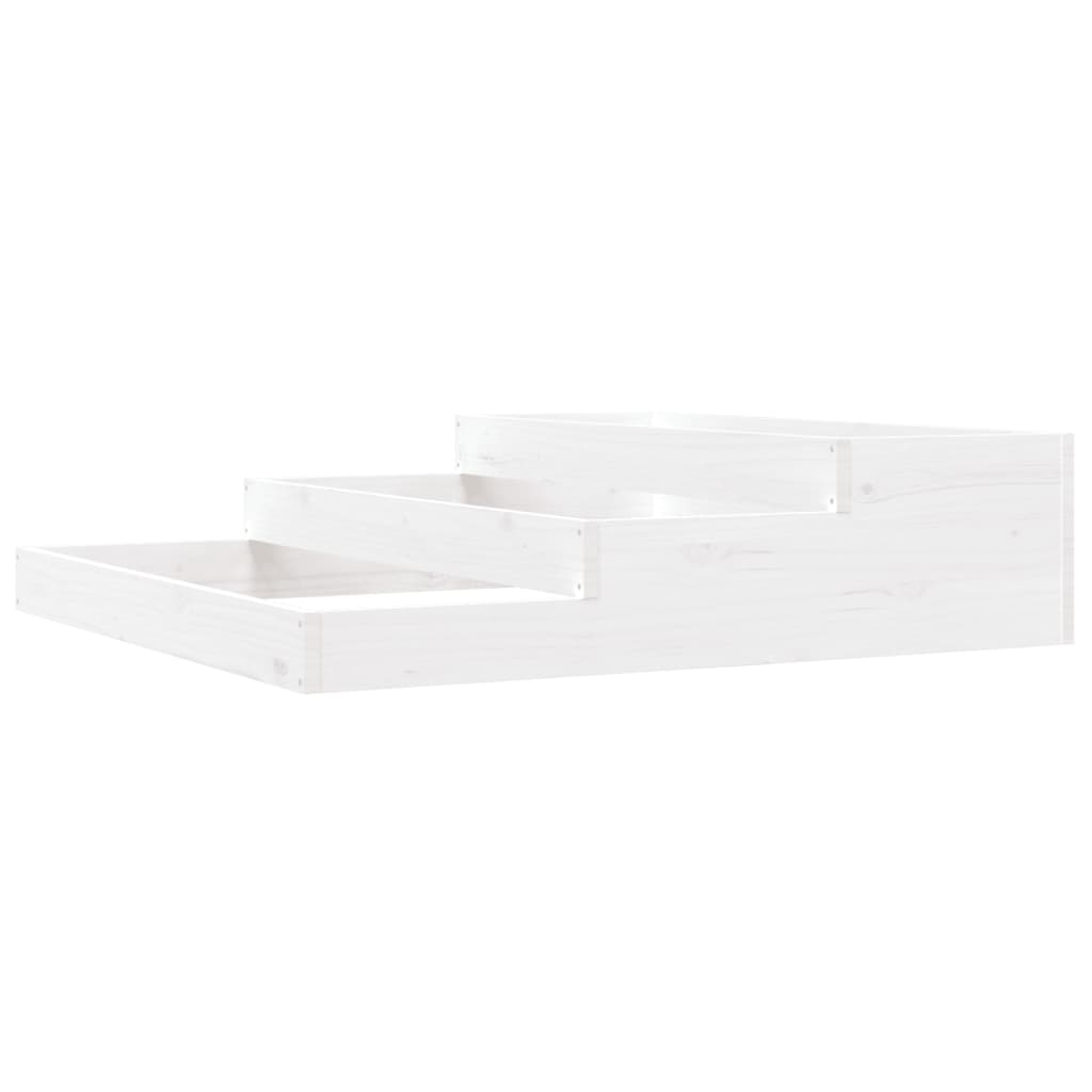 Vidaxl Planning Box 107x107x27 cm Pine solide blanc