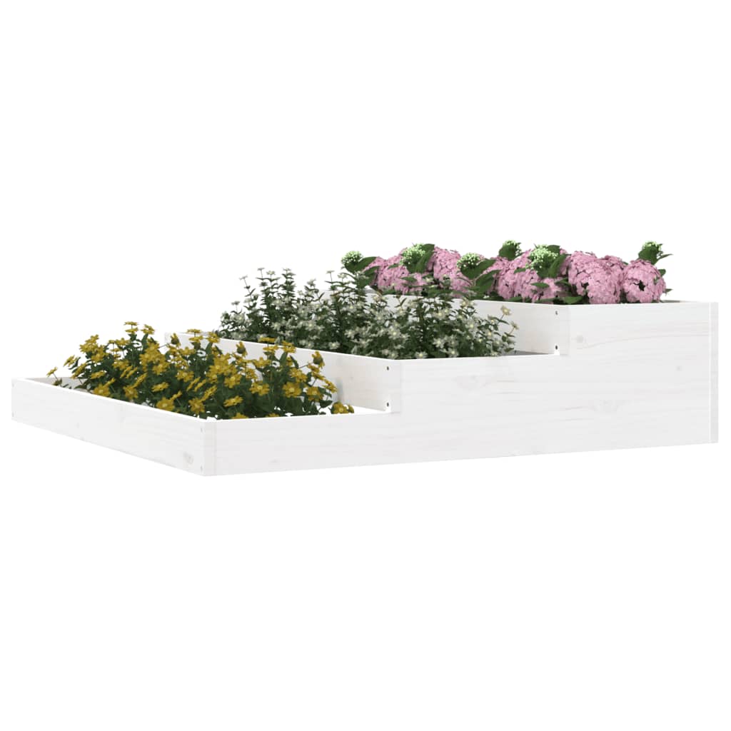 Vidaxl Planning Box 107x107x27 cm Pine solide blanc