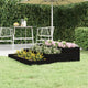 Vidaxl Planning Box 107x107x27 cm Pine solide noir