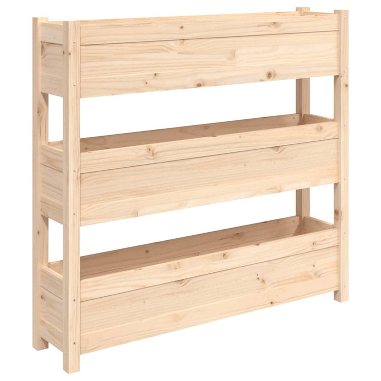 Boîte de planification Vidaxl 112x25x104.5 cm Pine solide