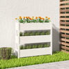Vidaxl Planning Box 112x25x104.5 cm Pine solide blanc