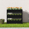 Vidaxl Planning Box 112x25x104.5 cm Pine solide noir