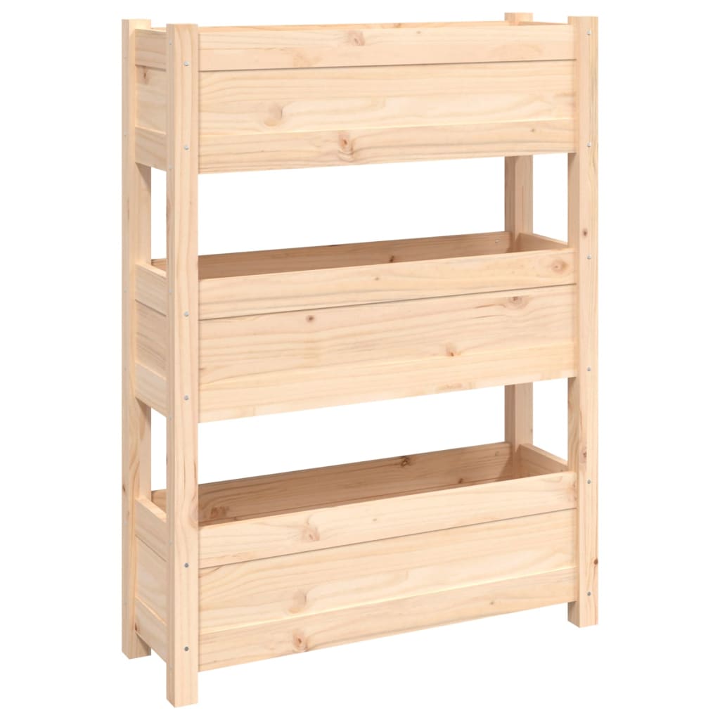 Boîte de planification Vidaxl 77x25x104.5 cm Pine solide