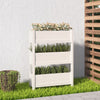 Vidaxl Planning Box 77x25x104.5 cm Pine solide blanc