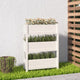 Vidaxl Planning Box 77x25x104.5 cm Pine solide blanc