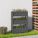 Vidaxl Planning Box 77x25x104.5 cm Gris de pin solide