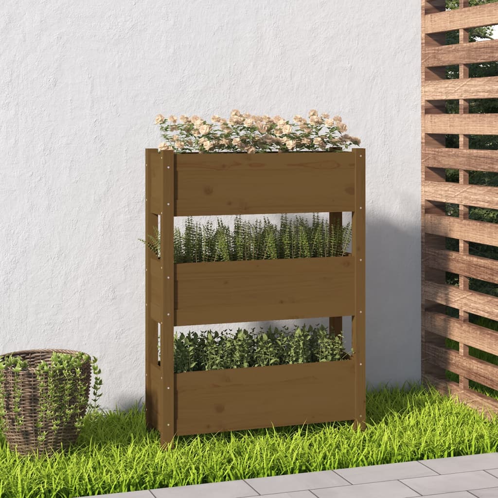Vidaxl Planning Boîte 77x25x104.5 cm Pine solide Brown