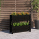 Vidaxl Planning Box 77x25x66 cm Pine solide noir