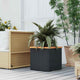 Boîte de planification Vidaxl 40x40x40 cm Poly Rattan Black