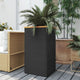 Vidaxx jardinière 40x40x80 cm poly rotin noir
